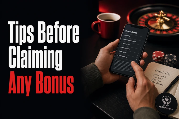 Tips Before Claiming Any Bonus